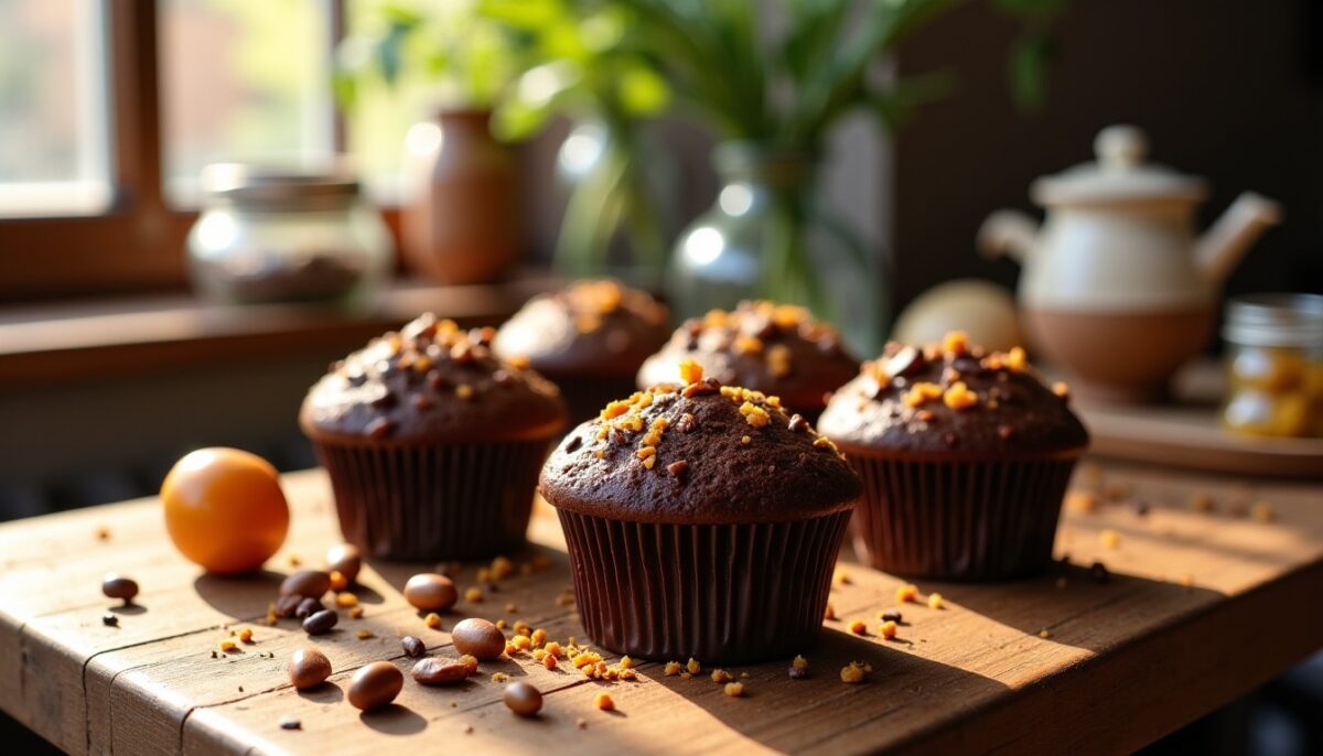 Muffins au chocolat et à la courge : une douceur sans beurre