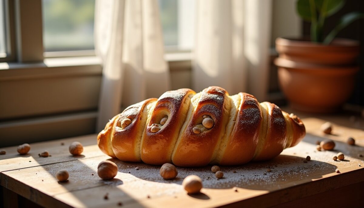 Délice roulé à la noisette : la brioche réinventée