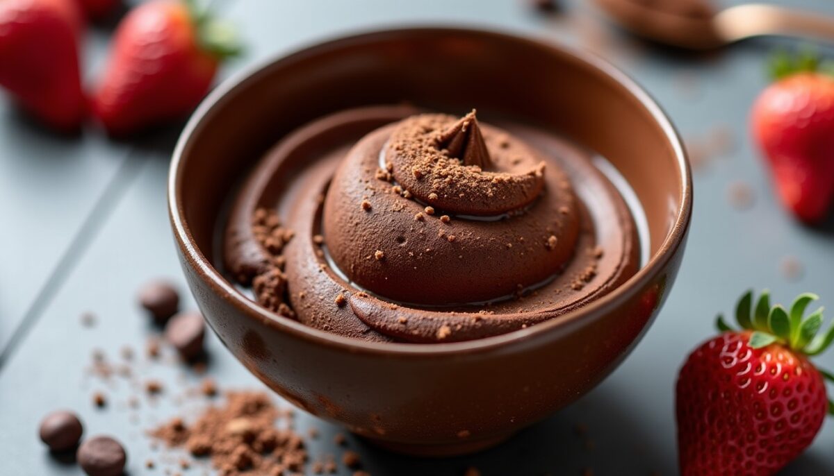 Délice onctueux : la mousse au chocolat 100% vegan