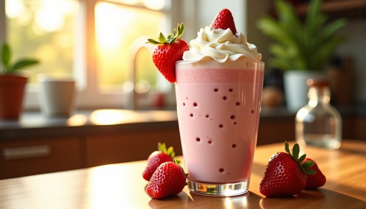 Les secrets pour préparer un milkshake à la fraise maison ultra crémeux et délicieux