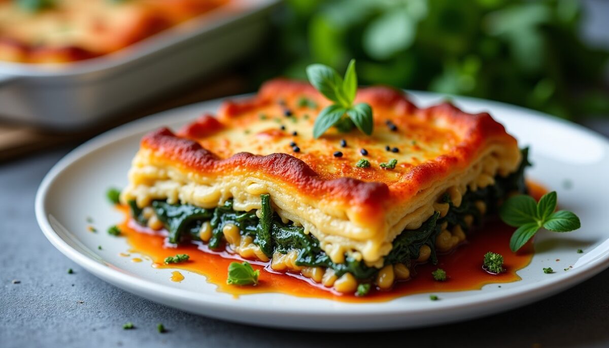 Délicieuses lasagnes aux épinards : un classique revisité plein de saveurs