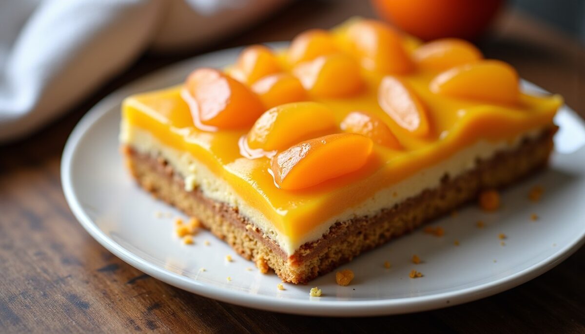 Délicieux gâteau renversé à la nectarine, sans une once de beurre