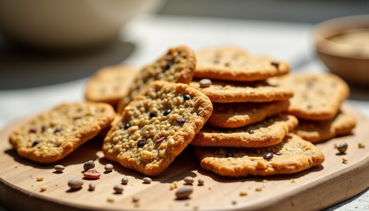 Délices croustillants : crackers gourmands à l’épeautre et aux graines nutritives