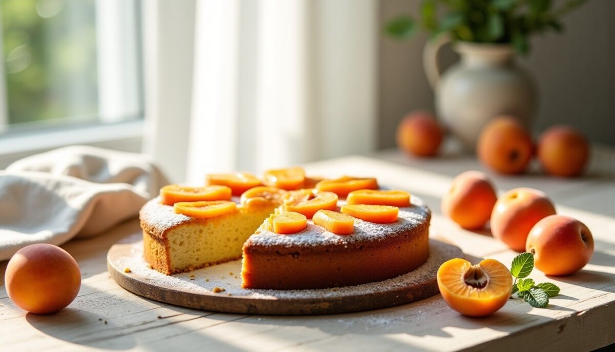 Délicieux gâteau léger à l’abricot : sans sucre ajouté et sans beurre