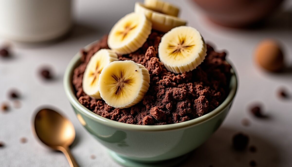 Délice express : Bowl cake gourmand au chocolat et à la banane