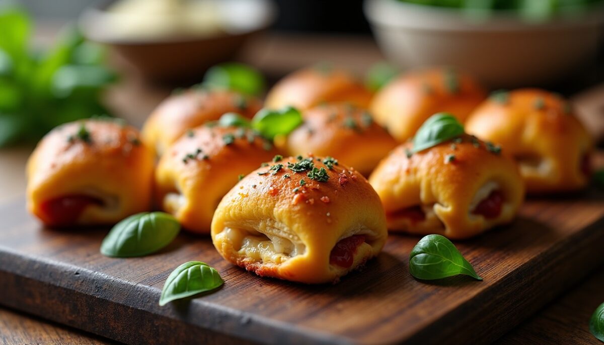Délices roulés : l’art des pizza rolls à savourer