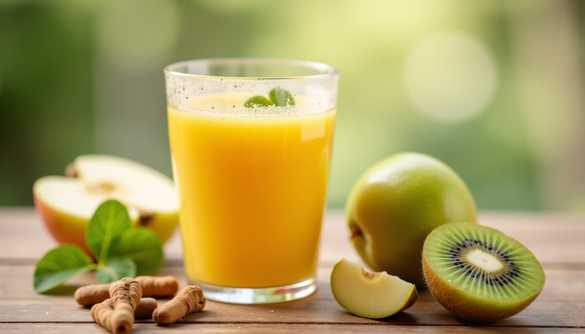 Délice vitaminé : smoothie pomme, kiwi et amande pour un plein d&rsquo;énergie