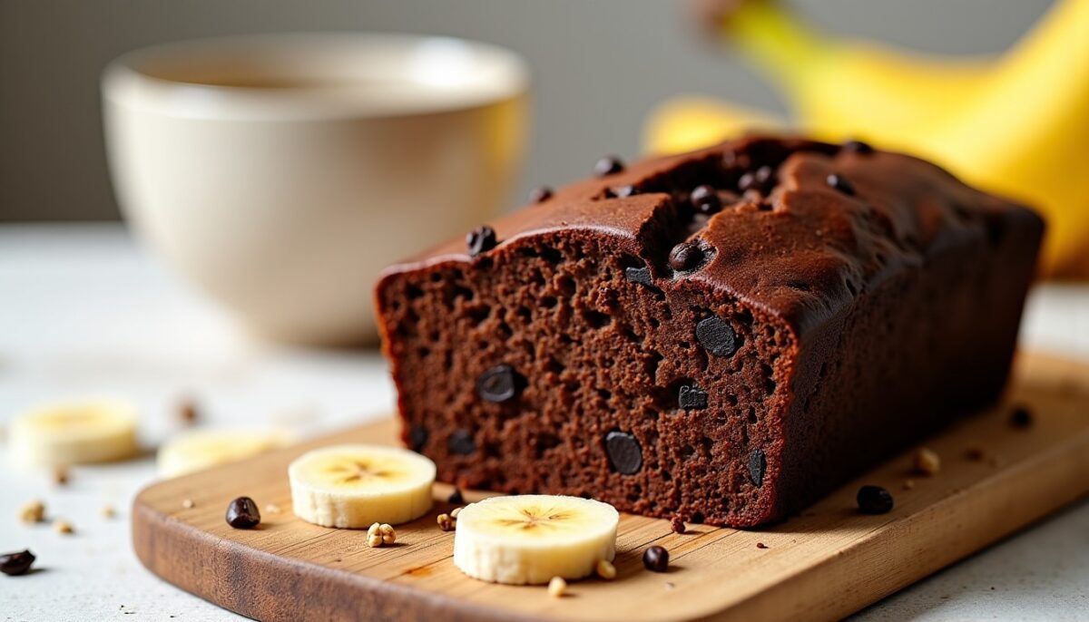 Délicieux bananier au chocolat : une recette saine sans sucre, sans beurre et sans gluten